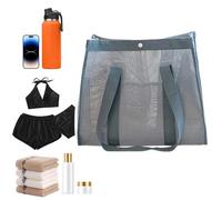 Tewzafiya Strandtasche - Große wiederverwendbare Netztasche für den Pool | wiederverwendbare Taschen für Küchenlebensmittel, ideal für Reisen, Kreuzfahrten, Resorts, Picknick und Aktivitäten,