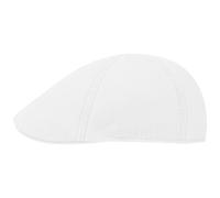 Stetson Flatcap Texas Cotton – UV-Schutz 40+ Baumwoll-Schirmmütze Weiß L (58–59 cm)
