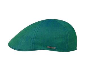 Texas Descott Leinen Flatcap by Stetson grün-blau 57 cm