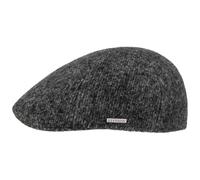 Stetson Texas Eskridge Jersey Flatcap Elegante Schiebermütze Wintermütze mit Baumwollfutter Unisex Herbst/Winter grau S (54-55 cm)