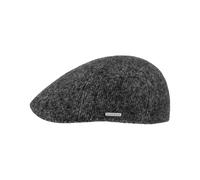 Stetson Texas Eskridge Jersey Flatcap Elegante Schiebermütze Wintermütze mit Baumwollfutter Unisex Herbst/Winter grau XXL (62-63 cm)