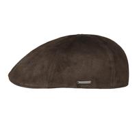 Texas Goat Suede Flatcap by Stetson dunkelbraun S (54-55 cm)