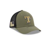 Texas Rangers New Era 2026 MLB Armed Forces Day 39THIRTY M-Crown Stretch Fit Cap Grün - M/L