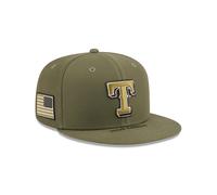 Texas Rangers New Era 2026 MLB Armed Forces Day 9FIFTY Snapback Cap Grün - ONE SIZE