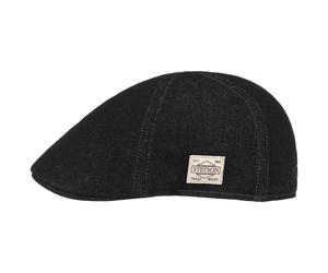 Texas Robust Denim Flatcap by Stetson schwarz S (54-55 cm)