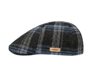 Texas Shadow Plaid Flatcap by Stetson blau S (54-55 cm)