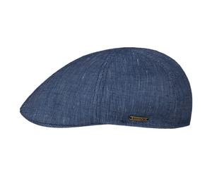 Texas Stripe Structure Flatcap by Stetson blau 57 cm