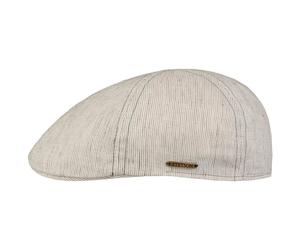 Texas Stripe Structure Flatcap by Stetson hellbeige 61 cm