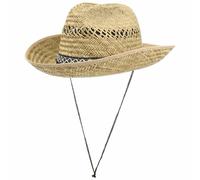 Texas Strohhut mit Kinnband by Lipodo natur S (54-55 cm)