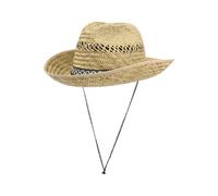 Texas Strohhut mit Kinnband by Lipodo natur S (54-55 cm)
