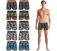 TEXEMP 5er | 10er Pack Herren Boxershorts Unterwäsche Viskose Unterhose Boxer Shorts Retroshorts Trunks - 2XL 10 Stück