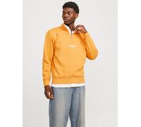Text Sweatshirt Mit Halbem Reißverschluss XS Gelb