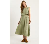 Texturierte Bluse und Rock aus Musselin, zwei-teiliges Set S
