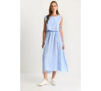 Texturierte Bluse und Rock aus Musselin, zwei-teiliges Set S