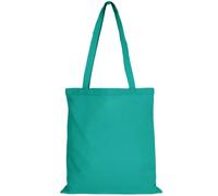 TEXXILLA 10er | 25er | 100er Pack Baumwolltasche - 28 Farben | mit Zwei Langen Henkeln | 38x42cm | Jutebeutel | Einkaufstasche | unbedruckt, Farbe:smaragd, Größe:100 Stück