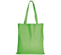TEXXILLA 10er | 25er | 100er Pack Baumwolltasche - 28 Farben | mit Zwei Langen Henkeln | 38x42cm | Jutebeutel | Einkaufstasche | unbedruckt, Farbe:hellgrün, Größe:10 Stück