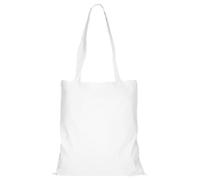 TEXXILLA 10er | 25er | 100er Pack Baumwolltasche - 28 Farben | mit Zwei Langen Henkeln | 38x42cm | Jutebeutel | Einkaufstasche | unbedruckt, Farbe:weiß, Größe:25 Stück
