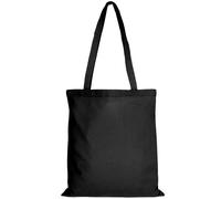 TEXXILLA 10er | 25er | 100er Pack Baumwolltasche - 28 Farben | mit Zwei Langen Henkeln | 38x42cm | Jutebeutel | Einkaufstasche | unbedruckt schwarz 100 Stück