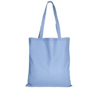 TEXXILLA 10er | 25er | 100er Pack Baumwolltasche - 28 Farben | mit Zwei Langen Henkeln | 38x42cm | Jutebeutel | Einkaufstasche | unbedruckt, Farbe:himmelblau, Größe:25 Stück