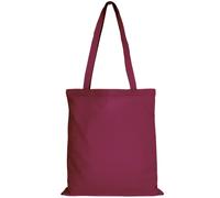 TEXXILLA 10er | 25er | 100er Pack Baumwolltasche - 28 Farben | mit Zwei Langen Henkeln | 38x42cm | Jutebeutel | Einkaufstasche | unbedruckt, Farbe:bordeaux, Größe:25 Stück