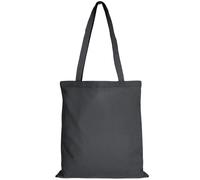 TEXXILLA 10er | 25er | 100er Pack Baumwolltasche - 28 Farben | mit Zwei Langen Henkeln | 38x42cm | Jutebeutel | Einkaufstasche | unbedruckt anthrazit 100 Stück