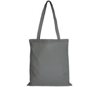 TEXXILLA 10er | 25er | 100er Pack Baumwolltasche - 28 Farben | mit Zwei Langen Henkeln | 38x42cm | Jutebeutel | Einkaufstasche | unbedruckt stahlgrau 100 Stück