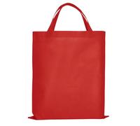 TEXXILLA 10er | 25er | 100er Pack PP-Tasche CLASSIC mit zwei kurzen Henkeln, Farbe:rot, Größe:25 Stück