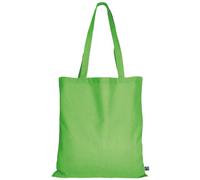 TEXXILLA Baumwolltasche in 14 Farben aus Fairtrade-zertifizierter Baumwolle | mit Zwei Langen Henkeln | 38x42cm | Einkaufstasche | unbedruckt, Farbe:hellgrün