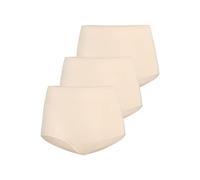 Teyli 3er Pack Unterhosen Damen Hoher Stand - Unterwäsche Frauen mit Viskose - Slip Damen Hinter der Hüfte - Slips Damen - Panties Damen - Damen Unterhosen - Damen Slips - Slips Damen Beige M