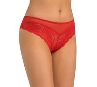 Teyli Brasilianer Unterwäsche Frauen Pantys Damen - Slips Damen-Unterhosen Damen Unterwäsche - Frauen Unterwäsche Pantys Damen Slips mit Spitze Verziert Rot L