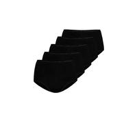 Teyli Damen 5er Pack Slips aus Hochwertiger Baumwolle - Damen-Unterhosen - Damen Unterwäsche - Unterwäsche Pantys Damen Slips - Unterwäsche Frauen Pantys Schwarz XS
