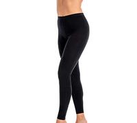 Teyli Damen Baumwolle Hohe Taille Leggings Konni Schwarz L