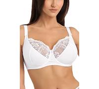 Teyli Damen BH - Minimizer BH Bügel - Baumwolle BH - BH Grosse Grössen - BH Große Brüste - Komfort Starker Halt BH - Damen Bügel Minimizer - Damen BHS Frauen Bra Weiß 65M