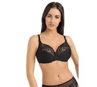 Teyli Damen BH - Minimizer BH mit Bügel - BH Grosse Grössen - BH Große Brüste - Komfort Starker Halt BH - Damen Bügel Minimizer - Damen BHS Frauen Bra Schwarz 75C