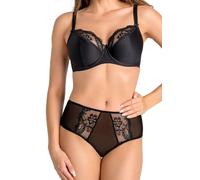 Teyli Damen BH mit Bügel - BH Halbgepolstert Bra - BH Grosse Grössen - BH Große Brüste - Komfort Starker Halt BH - Damen BHS Frauen Bra Schwarz 65E