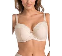 Teyli Damen BH mit Bügel - BHS Gepolstert - BH Grosse Grössen - Bra Große Brüste - Komfort Starker Halt Bra - Damen BHS Frauen Bramit Spitzenbesatz und markantem Rosenmotiv