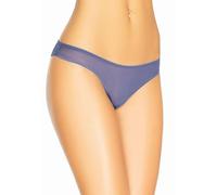 Teyli Damen Brazilian Slip Mesh Unterhosen mit Spitze Lacea Blau 3XL
