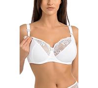 Teyli Damen Still BH - BH Bügel - BH Grosse Grössen Umstandskleidung mit Spitze - Still BH Große Brüste - Damen-BHS Stillen Weiß 75L