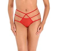 Teyli Damen Slip aus Mesh Rot S