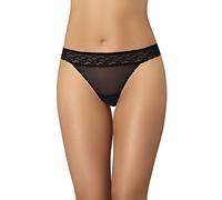 Teyli Damen String Gittergewebe Tanga Elastisch Lace Ero, Schwarz, L