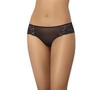 Teyli Damen Unterhosen Tanga Brazilian Slip Mesh Geblümte Spitze Unterwäsche Rock Schwarz S