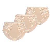 Teyli Unterwäsche Frauen Pantys Damen mit Hoher Taille - Slips Damen-Unterhosen Damen Unterwäsche - Frauen Unterwäsche Pantys Damen Slips 3er Pack Beige XL
