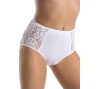 Teyli Slip Damen Baumwolle zum Kaschieren von Unvollkommenheiten - Bikinis & Taillenslips für Damen - Slips Cotton Women - Slip Baumwolle Weiß XXL