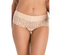 Teyli Slips Damen mit Spitzenbesatz - Damen Unterwäsche - Brasilianisch geschnittene Slip Damen (DE/NL/SE/PL, Alphanumerisch, M, Regular, Regular, Beige)