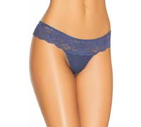 Teyli String Tanga Damen mit zarter Spitze verziert - Strings & Tangas für Damen aus Transparentem Mesh - Tanger (DE/NL/SE/PL, Alphanumerisch, L, Regular, Regular, Blau)