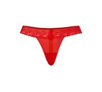 Teyli Tanga Damen Tanga String aus Spitze - String Tanga Damen String Damen - String Tanga Damen Sexy Dessous - Strings Damen Sexy Rot L