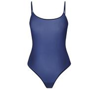 Teyli Stringbody Damen aus Netzmaterial - Bodysuit Women Spaghetti - String body Netz Frauen Spaghettiträger Blau L