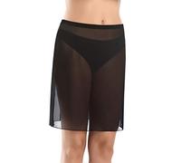 Teyli Unterrock Damen - Unterrock Damen Kurz und Knielang - Petticoat Kleid Unterkleid - Weich und Angenehm für den Körper - Perfekt unter Kleidern und Röcken Schwarz XXL