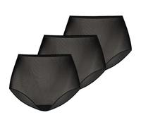 Teyli Unterwäsche Frauen Pantys Damen mit Hoher Taille - Slips 3er Pack Damen-Unterhosen Damen Unterwäsche - Frauen Unterwäsche Pantys Damen Slips Pack Schwarz XL
