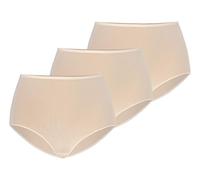 Teyli Unterwäsche Frauen Pantys Damen mit Hoher Taille - Slips 3er Pack Damen-Unterhosen Damen Unterwäsche - Frauen Unterwäsche Pantys Damen Slips Pack Beige S